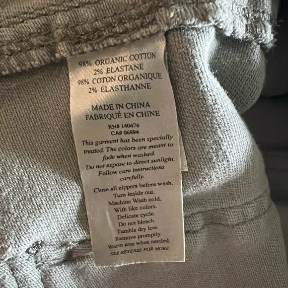 Faherty Organic Cotton Raw Hem Straight Leg Utility Pant - Picture 5 of 8